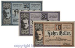 Aurolzmünster, G0069b, Serie 10, 20, 50 Heller; 1