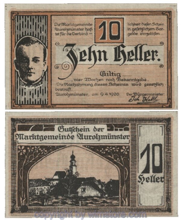 Aurolzmünster, G0069b, 10 Heller; 1