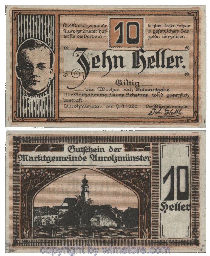 Aurolzmünster, G0069b, 10 Heller; 1-