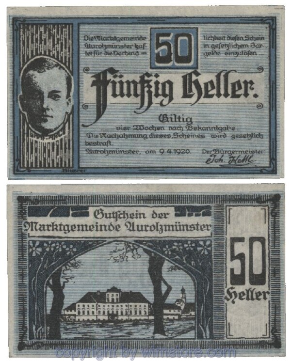 Aurolzmünster, G0069b, 50 Heller; 1