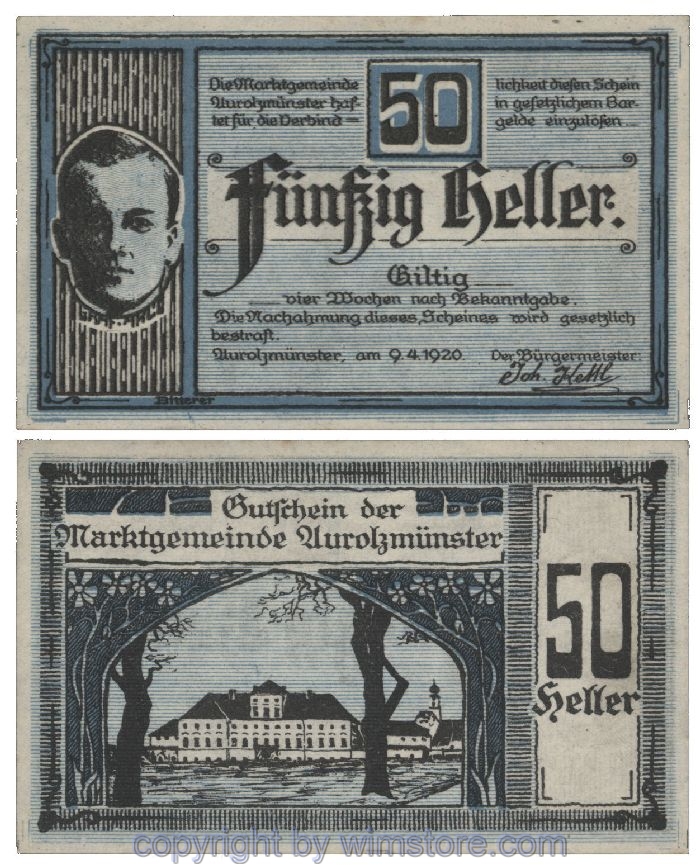 Aurolzmünster, G0069b, 50 Heller; 1-