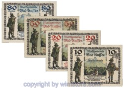 Bad Aussee, G0073, Serie 10, 20, 50, 80 Heller; 1-