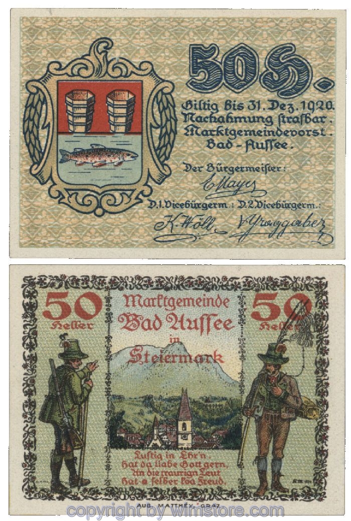 Bad Aussee, G0073, 50 Heller; 1