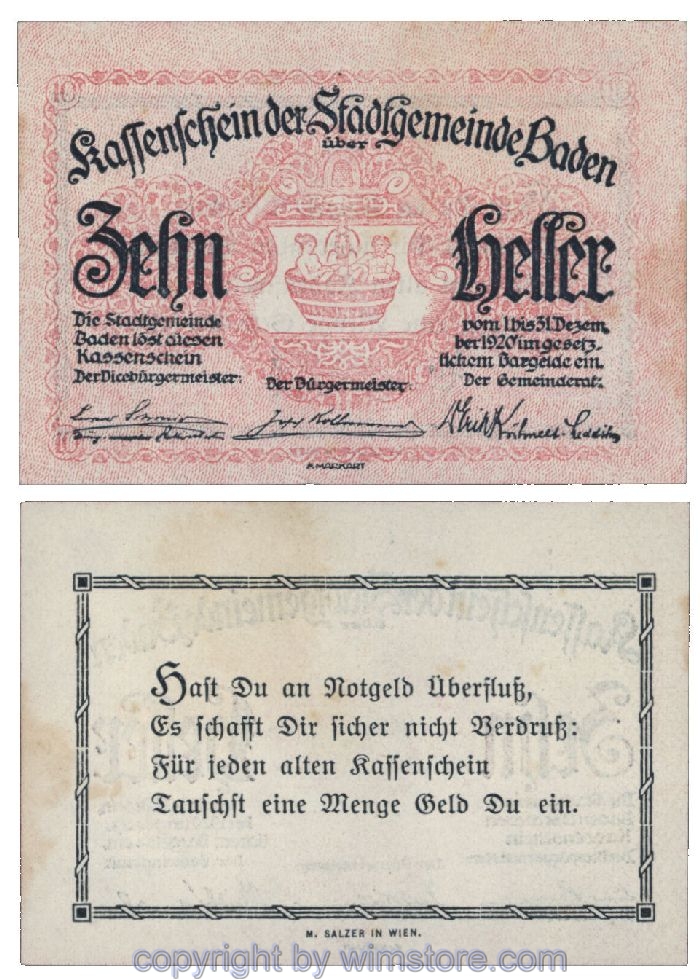 Baden, G0074Ia, 10 Heller; 1-
