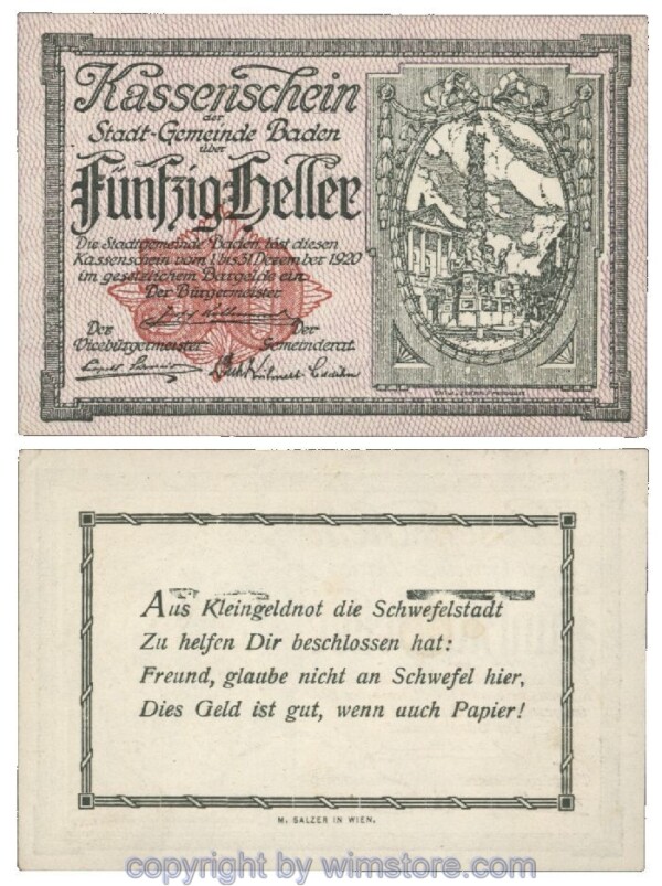 Baden, G0074Ia, 50 Heller; 1-