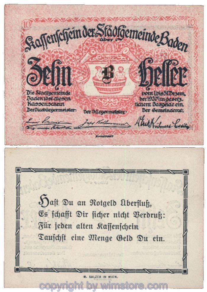 Baden, G0074IId, 10 Heller, B; 1