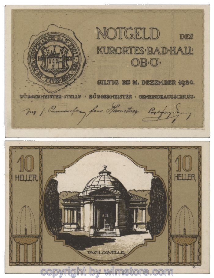 Bad Hall, G0076Ia, 10 Heller; 1