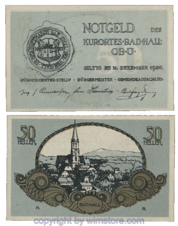 Bad Hall, G0076II, 50 Heller; 1