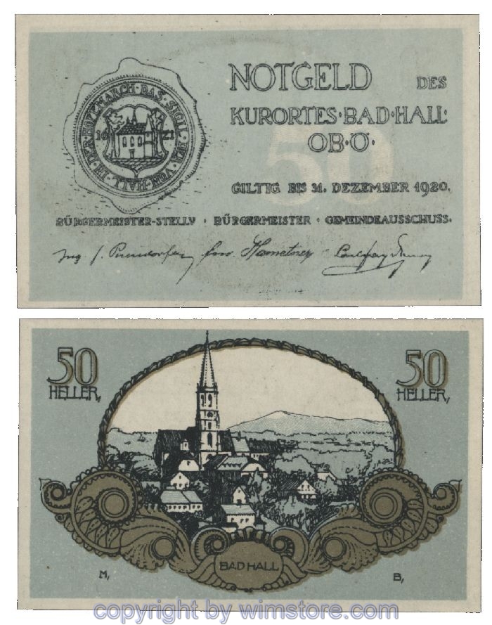 Bad Hall, G0076II, 50 Heller; 1