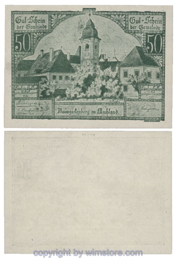 Baumgartenberg, G0079b, 50 Heller; 1