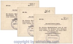 Baumgartenberg, G0079II, Serie 20, 30, 50 Heller, Auflage 400 Stk; 1