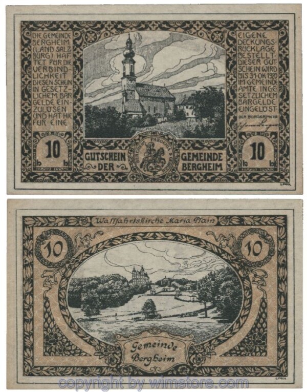 Bergheim, G0082Ia, 10 Heller; 1-