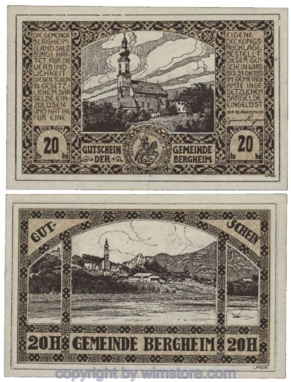 Bergheim, G0082Ia, 20 Heller; 1