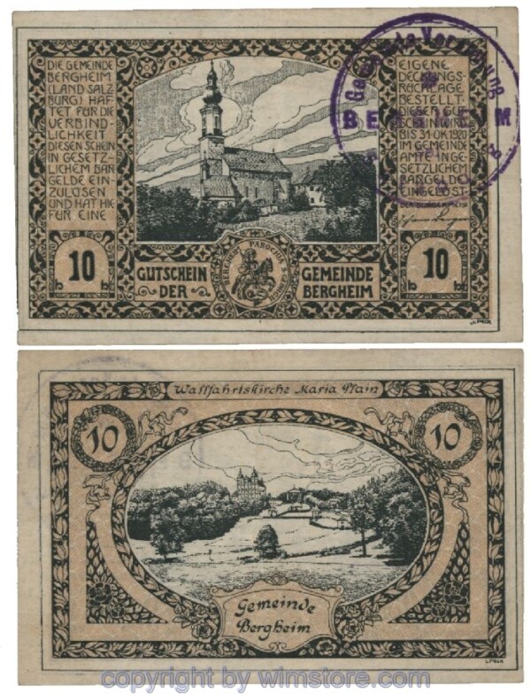 Bergheim, G0082Ib, 10 Heller; 1-
