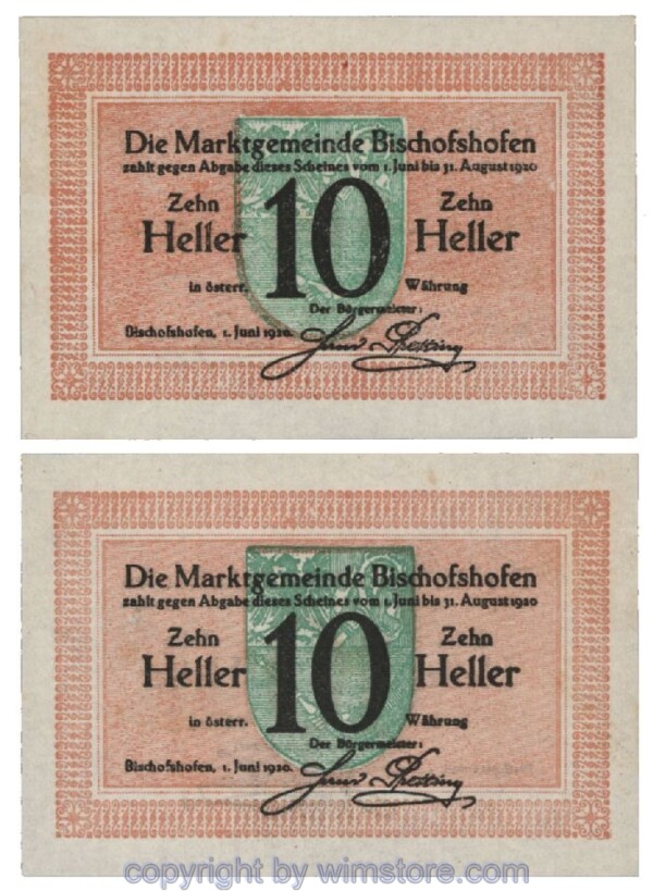 Bischofshofen, G0088b, 10 Heller; 1