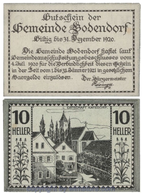 Bodendorf, G0096IIc, 10 Heller; 1-