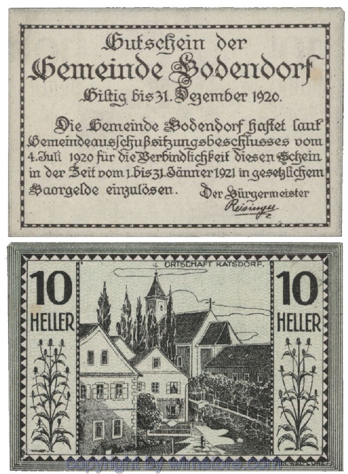 Bodendorf, G0096IIc, 10 Heller; 1-