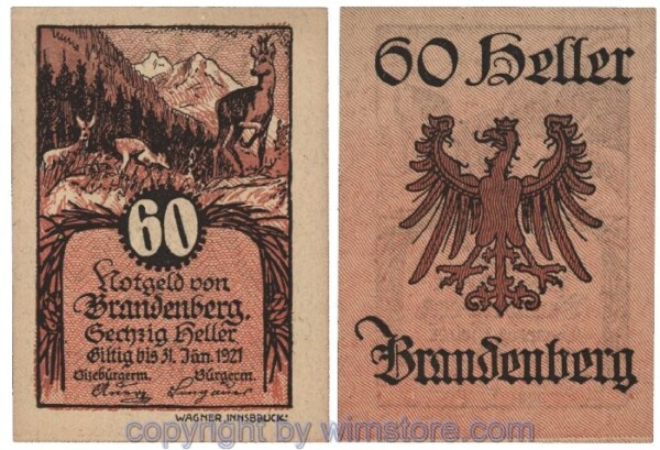 Brandenberg, G0099a, 60 Heller; 1