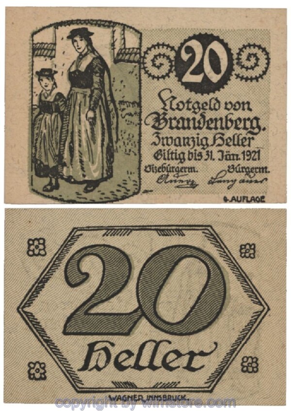 sn101807 Brandenberg, G0099d, 20 Heller; 1-