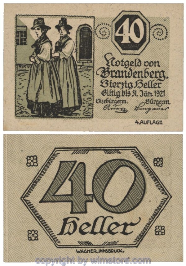 Brandenberg, G0099d, 40 Heller; 1