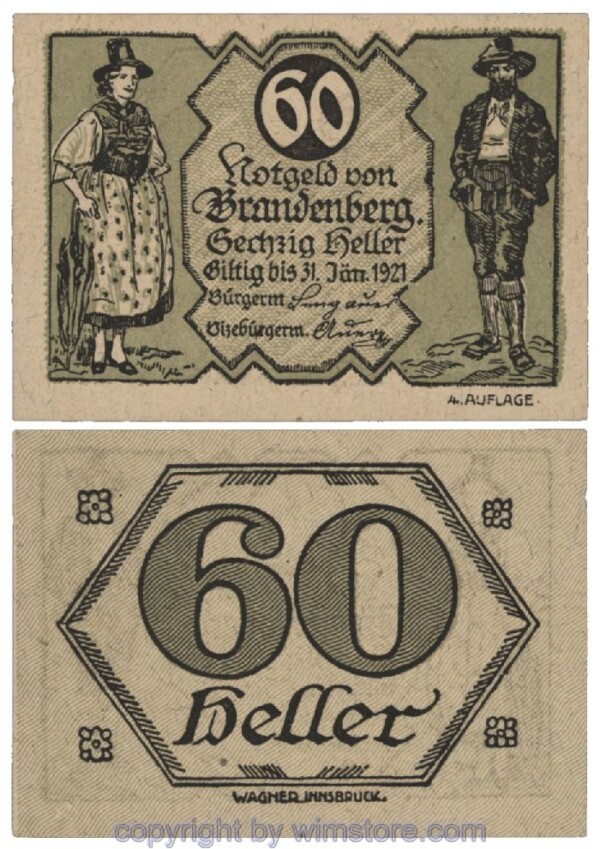 Brandenberg, G0099d, 60 Heller; 1-
