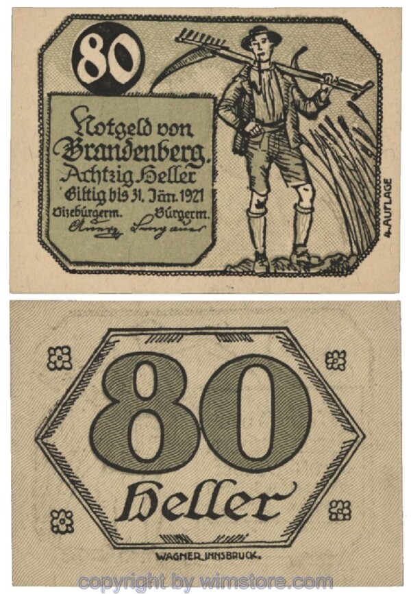 sn101812 Brandenberg, G0099d, 80 Heller; 1