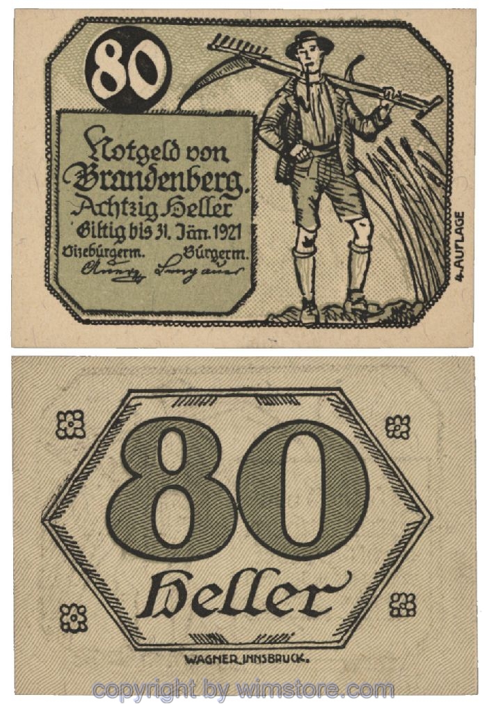 sn101812 Brandenberg, G0099d, 80 Heller; 1