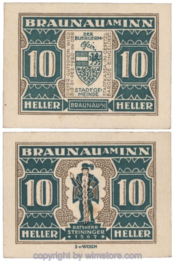 Braunau am Inn, G0101, 10 Heller; 1