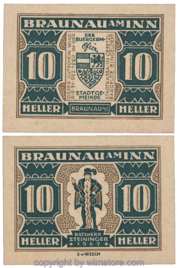 Braunau am Inn, G0101, 10 Heller; 1-