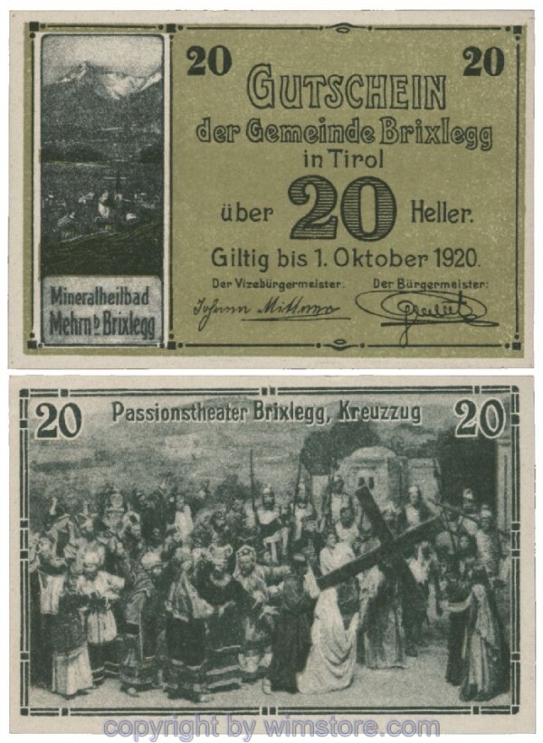 Brixlegg, G0104a, 20 Heller; 1