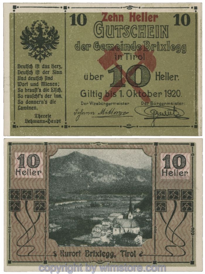 Brixlegg, G0104c, 10 Heller; 1