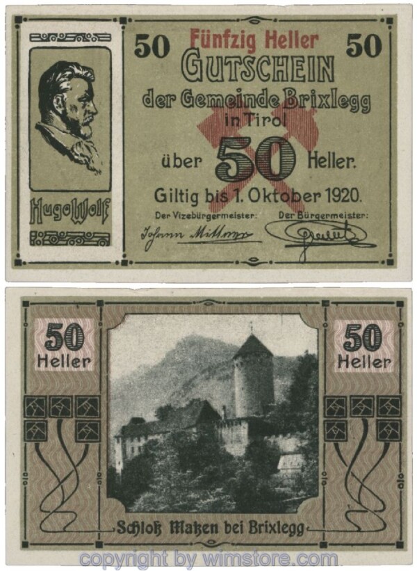 Brixlegg, G0104c, 50 Heller; 1-