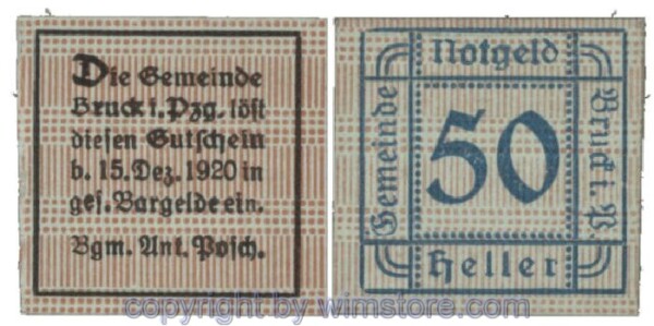 Bruck im Pinzgau, G0107Ia, 50 Heller; 1