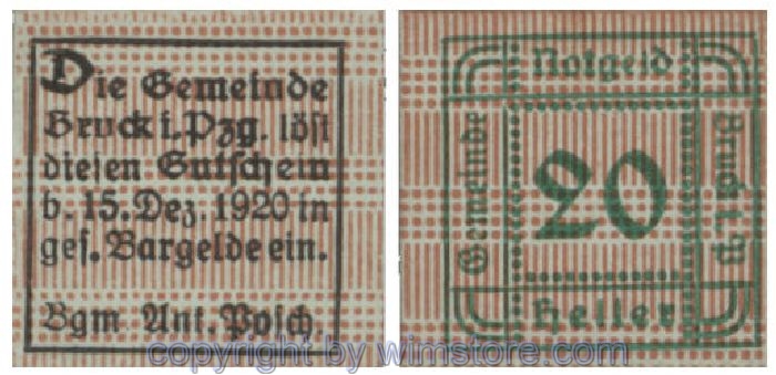 Bruck im Pinzgau, G0107Ic, 20 Heller; 1