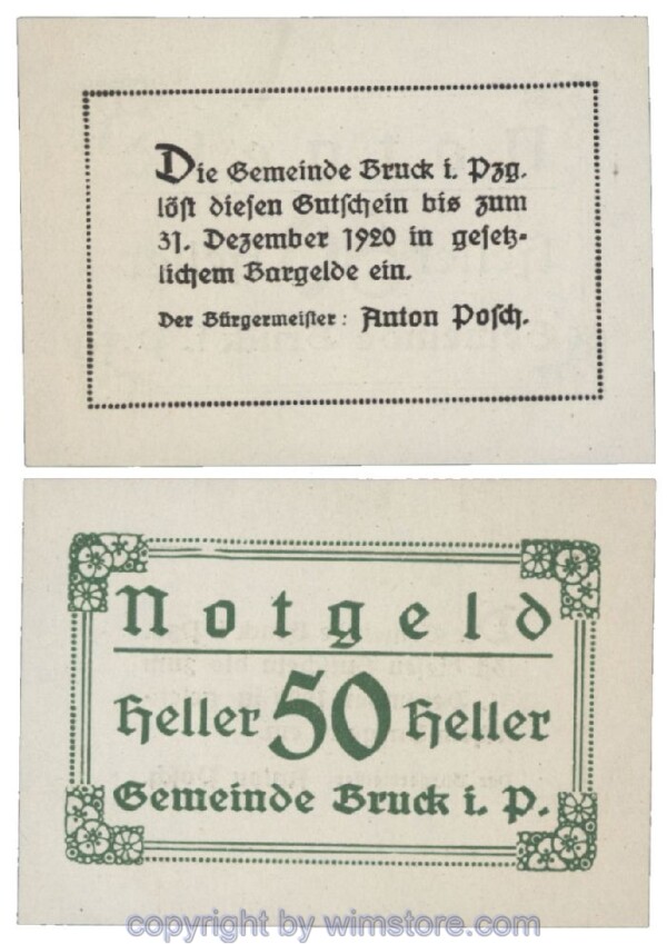 Bruck im Pinzgau, G0107IIb, 50 Heller; 1