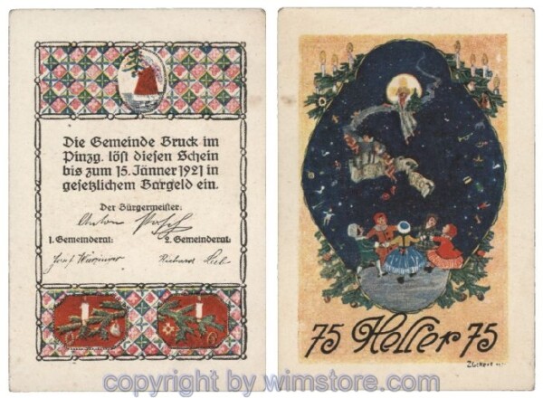 sn101889 Bruck im Pinzgau, G0107IIIa, 75 Heller; 1-