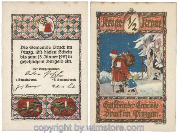 Bruck im Pinzgau, G0107IIIb, 1/2 Krone; 1-