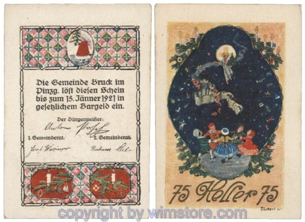 Bruck im Pinzgau, G0107IIIb, 75 Heller; 1-