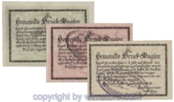 Bruck Waasen, G0108Ib2, Serie 10, 20, 50 Heller; 1-