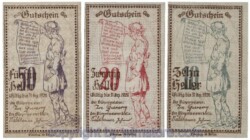 Brunn an der Erlauf, G0110a, Serie 10, 20, 50 Heller; 1