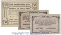 sn102004 Brunnenthal, G0111a, Serie 10, 20, 50 Heller; 1