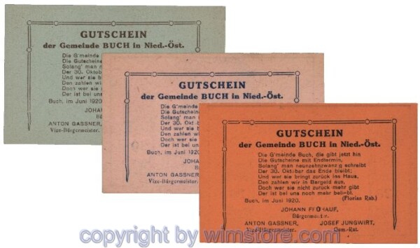 Buch, G0113b, Serie 20, 30, 50  Heller; 1-