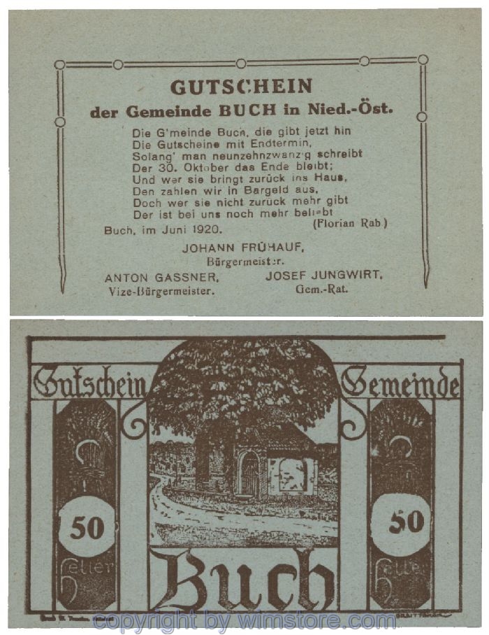 Buch, G0113b, 50 Heller; 1