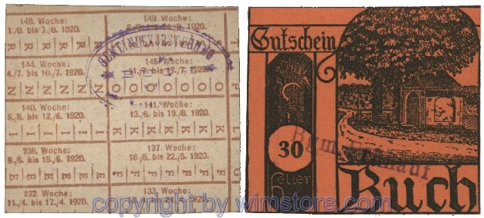 Buch, G0113S3pa, 30 Heller, links; 1
