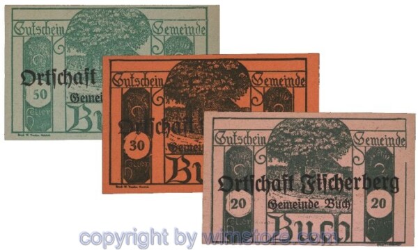 Buch, G0113S3s, Serie 20, 30, 50 Heller; 1-