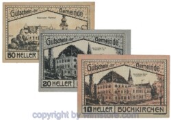 Buchkirchen, G0114a, Serie 10, 20, 50 Heller; 1-