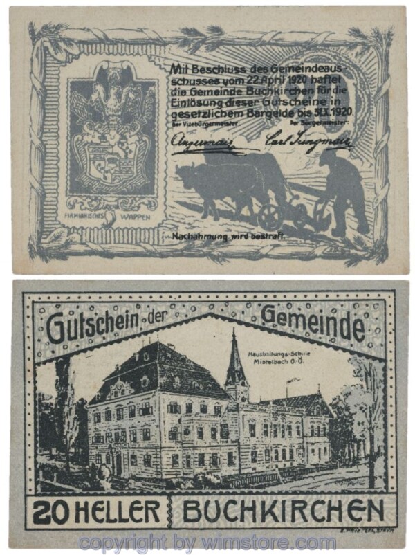 Buchkirchen, G0114a, 20 Heller; 1-