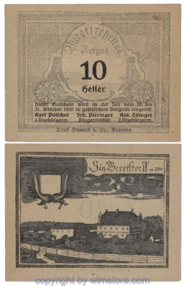 Burgkirchen, G0115b, 10 Heller; 1-