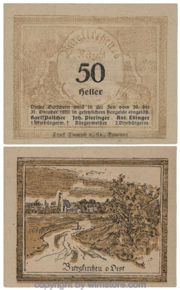 Burgkirchen, G0115b, 50 Heller; 1-