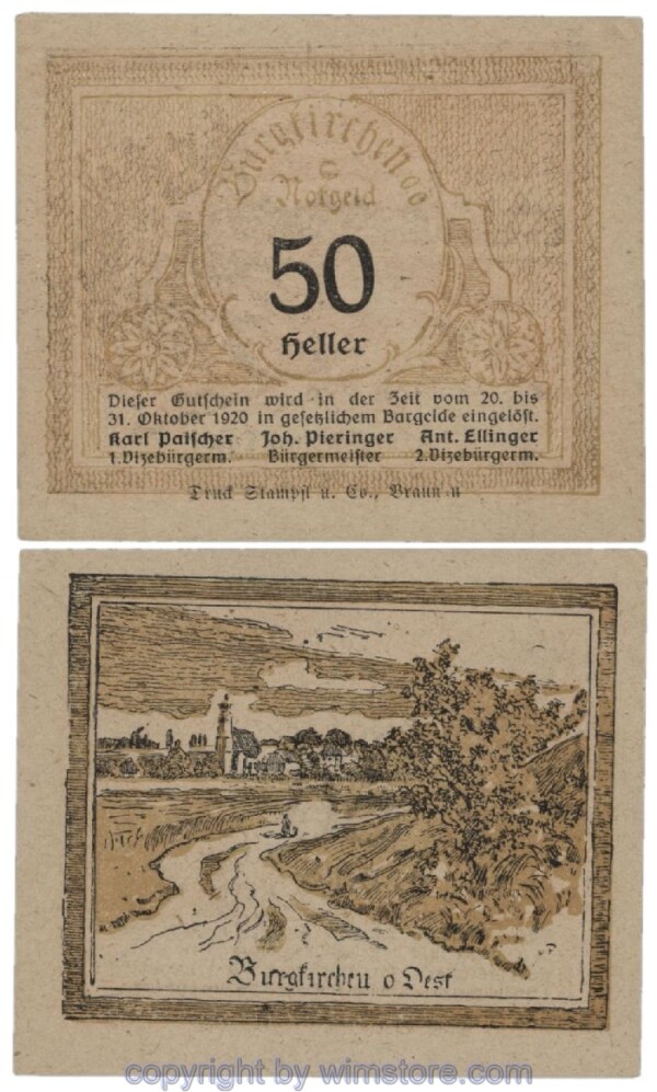 Burgkirchen, G0115a, 50 Heller; 1-